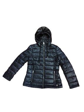 ANDREW MARC Womens S Black Packable Down Short Coat